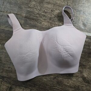 VICTORIA'S SECRET Sports Bra Women 38G Pink Good Laser Cut Wireless High Impact